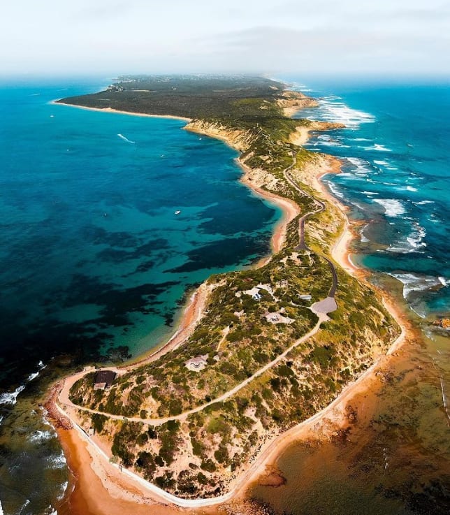 A birds eye view of the Mornington Peninsula by @officialmoringtonpeninsula on Instagram